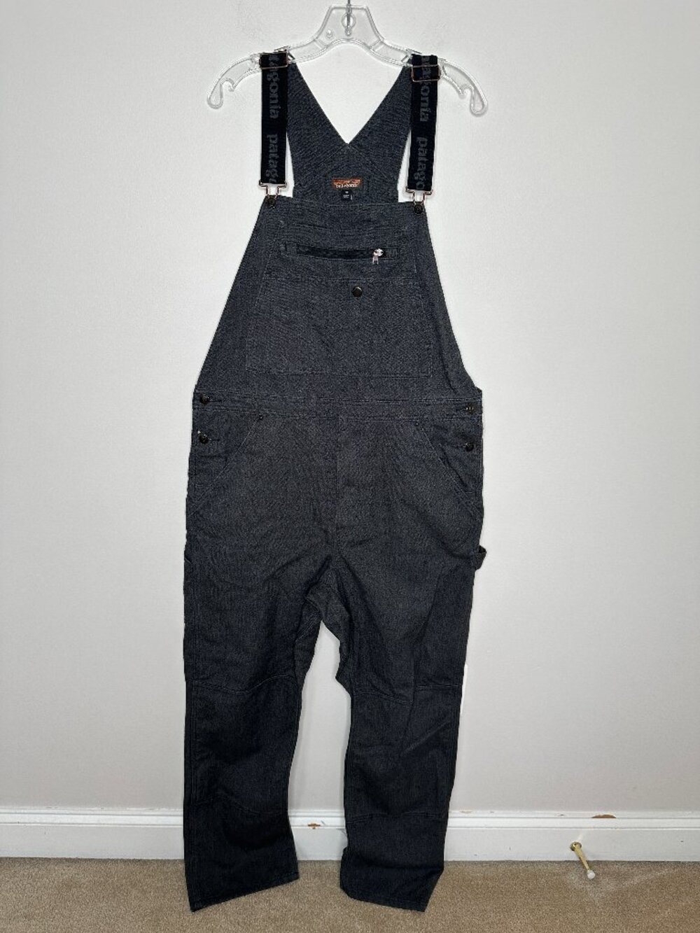 Patagonia Men's Iron Forge Bib Overalls Regular Ink Black Size 36